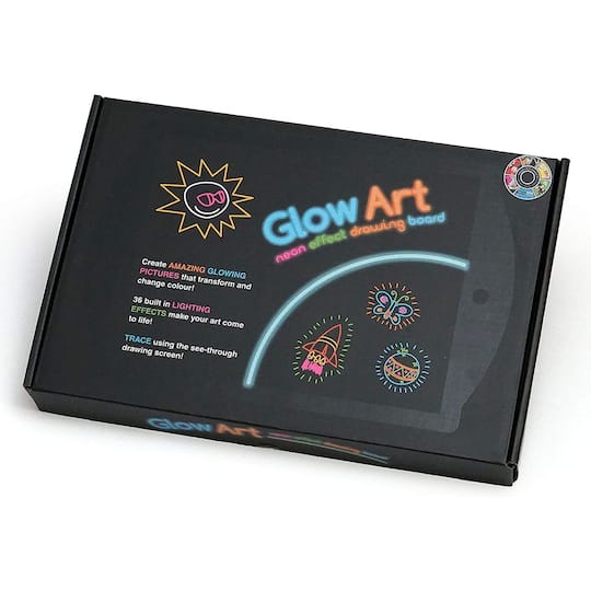 Marvin's Magic Black Glow Art Neon Effect Drawing Board